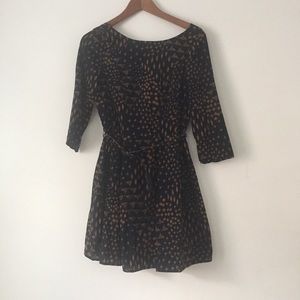 Ark & Co. Dress W/ Trees, Birds, Temples